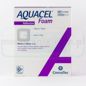 Aquacel Schiuma Adesiva 10*10cm medicazione in schiuma multistrato 1pc